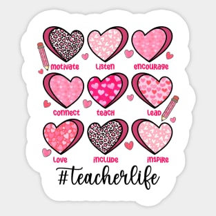 Teacher Valentines, Teacher Candy Hearts, Conversation Heart, Teacher Valentines Day, Retro Valentine, Teacher Life Sticker